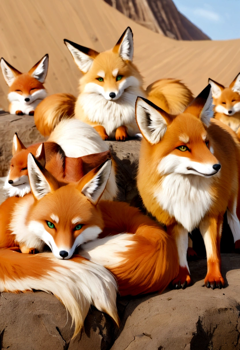 The Arafeld fox stands on a rock, fox animal, red fox, cute fox, red fox, Female fox, green eyes, stylised fox - like appearance, anthropomorphic fox, fox legs, A beautiful lady fox, Fox section, Beautiful fluffy fox, Anthropomorphic fox, wildlife photo, Between foxes and deer