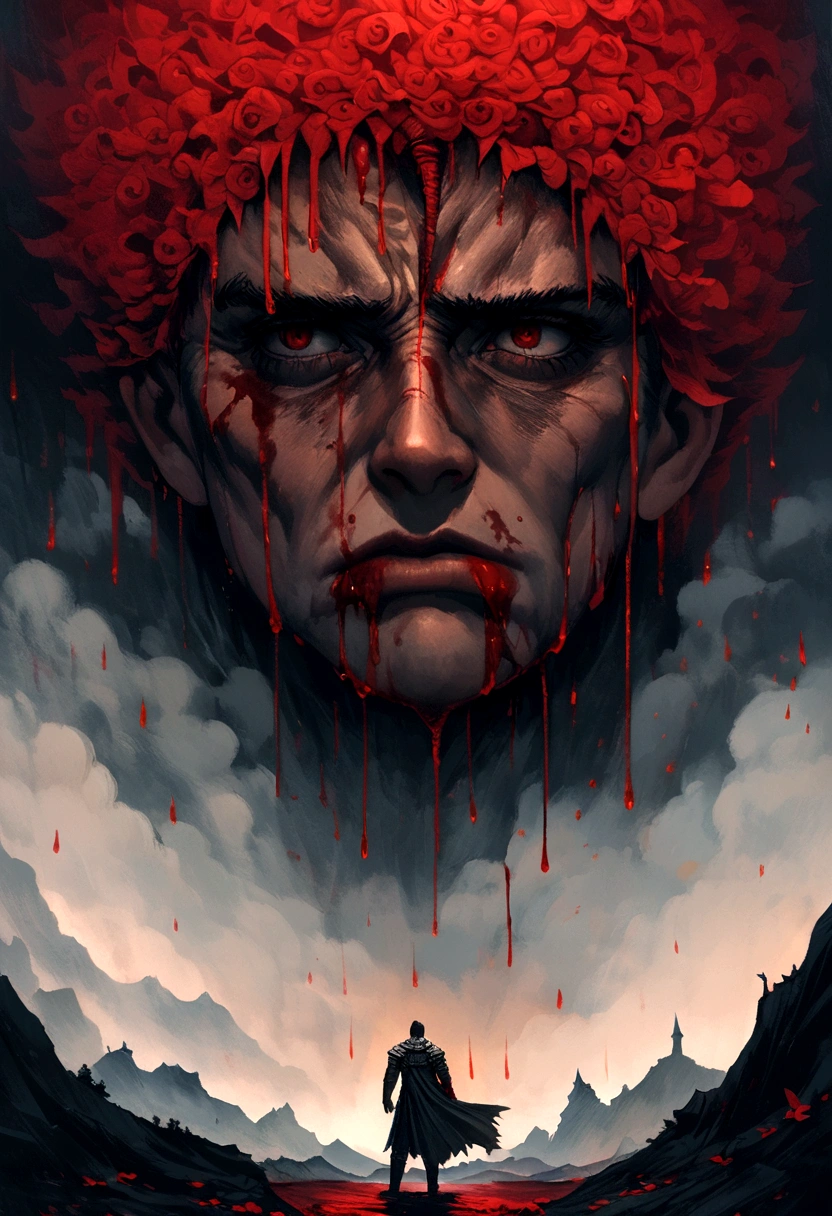 guts berserk, 2d, look at blood rain