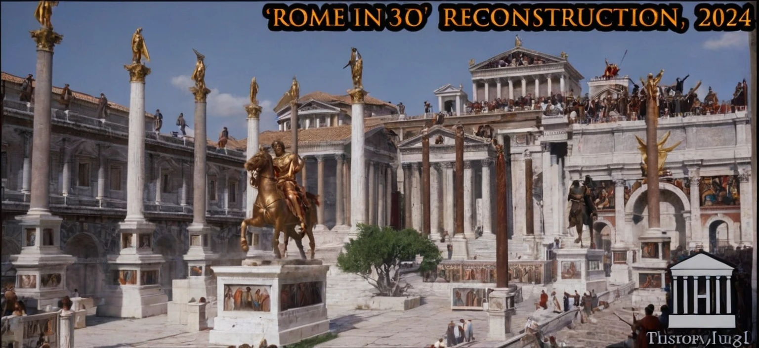 arafed crowd of people in bronze outfits in front of a building, the fall of rome, fall of rome, ancient rome, roman city, roman festival backdrop, julius caesar, caesar victorious, roman empire, market in ancient rome, palatial scene, ben hur, ancient roman style, inspired by Caesar van Everdingen, opening scene, ancient roman setting