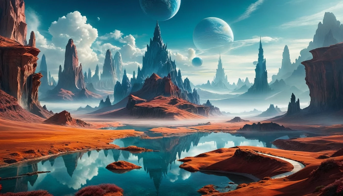 Surreal otherworldly landscapes,masterpiece,最高masterpiece