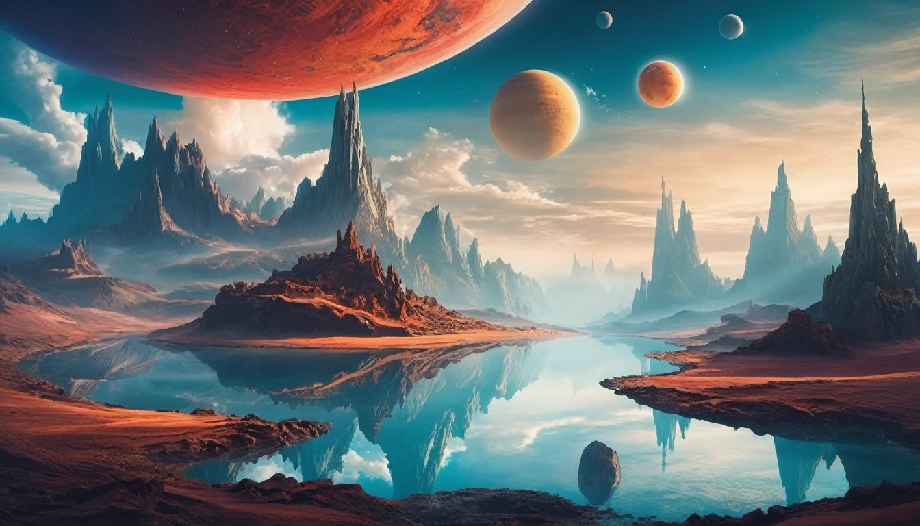 Surreal otherworldly landscapes,masterpiece,最高masterpiece