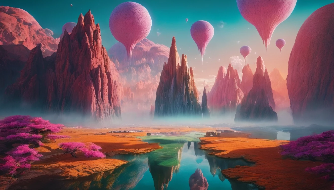 Surreal otherworldly landscapes,masterpiece,最高masterpiece