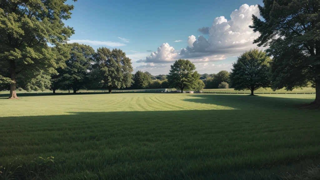 landscapes Christ green field 