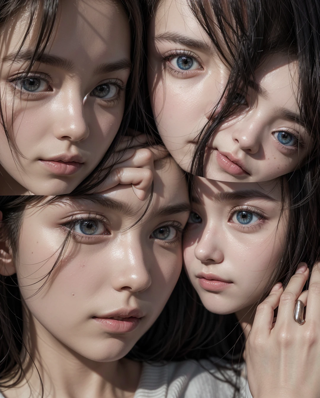 high resolution, highest quallity, illustrations, super detaill, (face detailed), (detailedeyes) In one location, a group of people are sitting together and communicating with each other