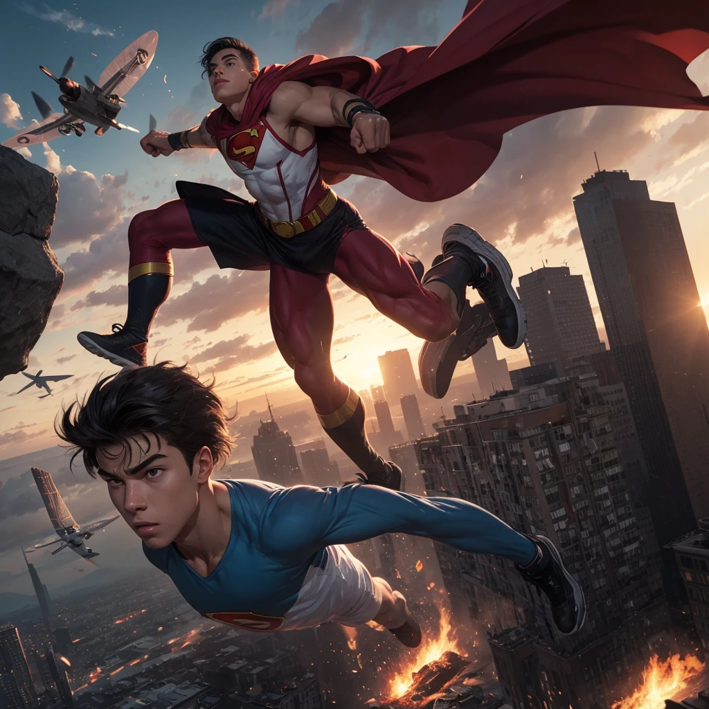 A comic about a teenager who discovers he has super strength, heat vision, flying