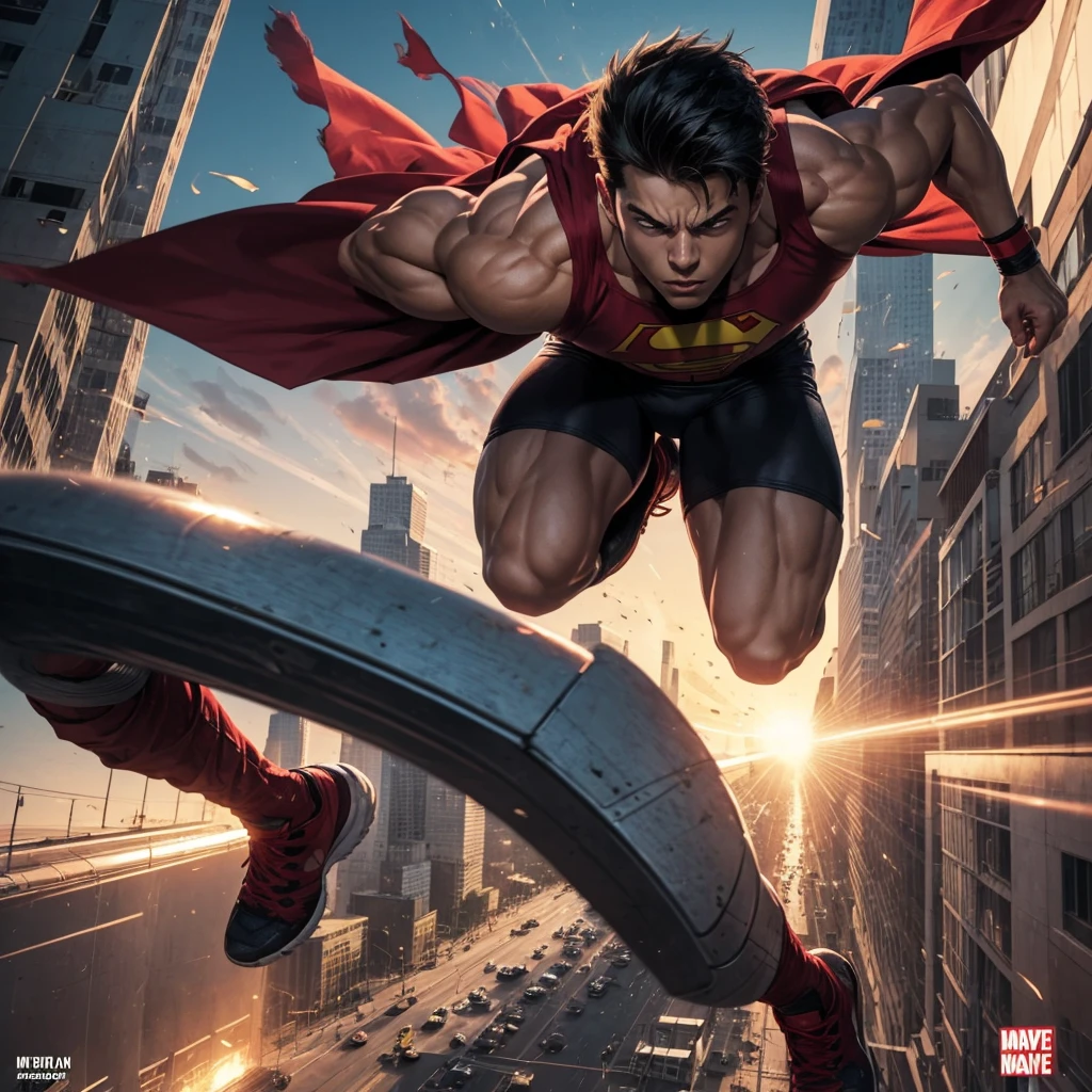A comic about a teenager who discovers he has super strength, heat vision, flying