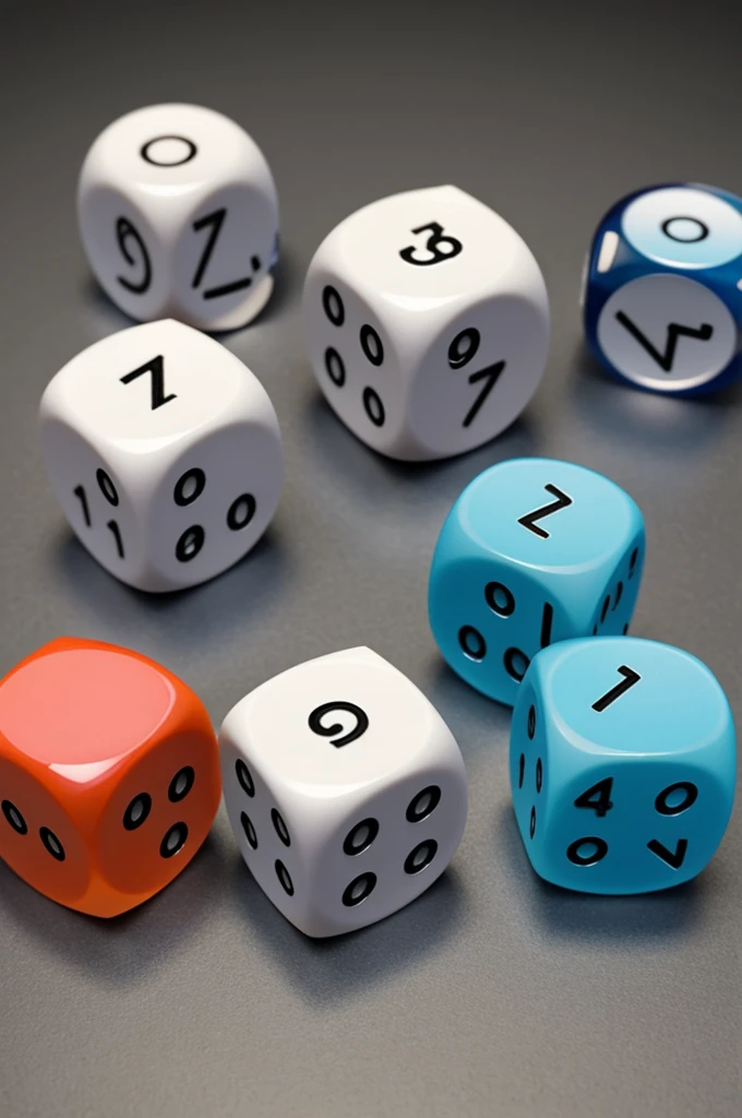 generates a realistic image of a dice that shows 3 sides, and on each face you can see the number 13