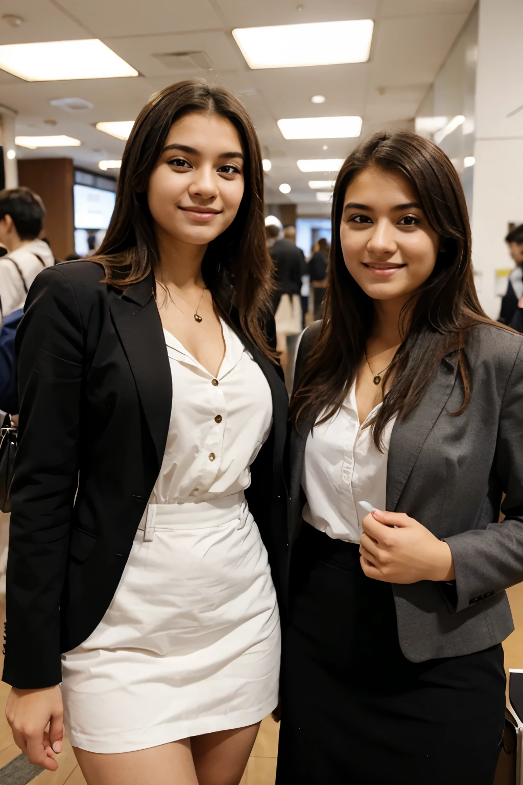Business fair with students