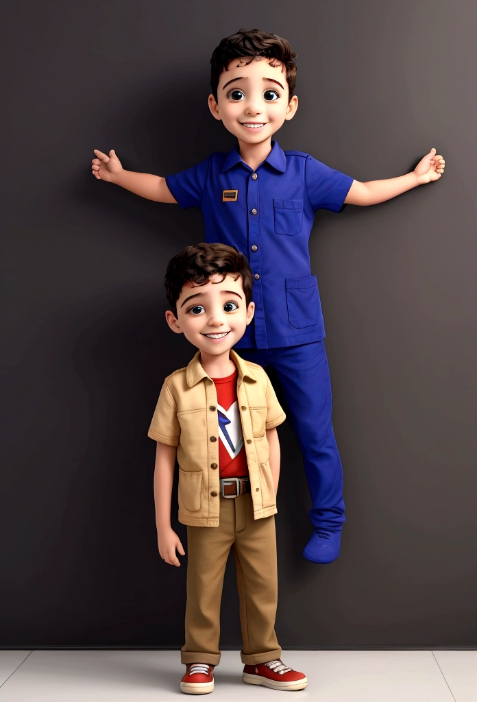 Treatment, solo boy, background school, boy standing looking at camera and smiling, wall with alphabet