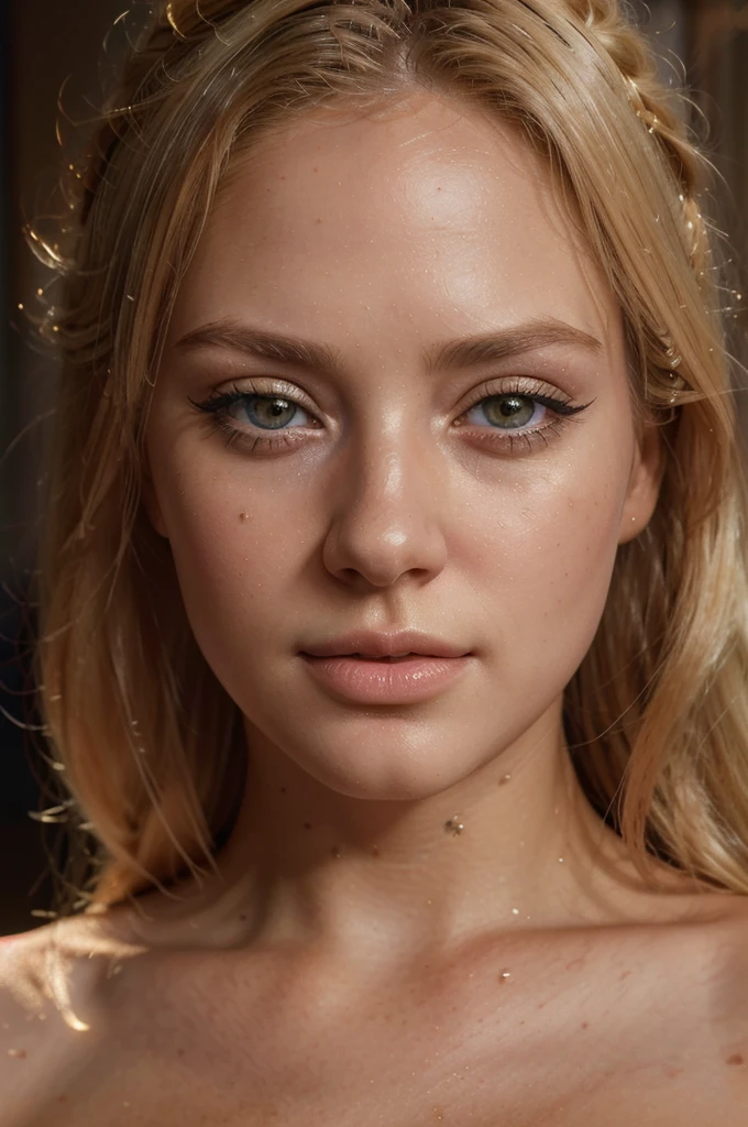 a beautiful blonde woman, blonde hair, detailed eyes, beautiful detailed lips, long eyelashes, detailed face, selfie, (best quality,4k,8k,highres,masterpiece:1.2),ultra-detailed,(realistic,photorealistic,photo-realistic:1.37),detailed painting,cinematic lighting,dramatic lighting,warm colors,vibrant colors,golden hour,soft focus
