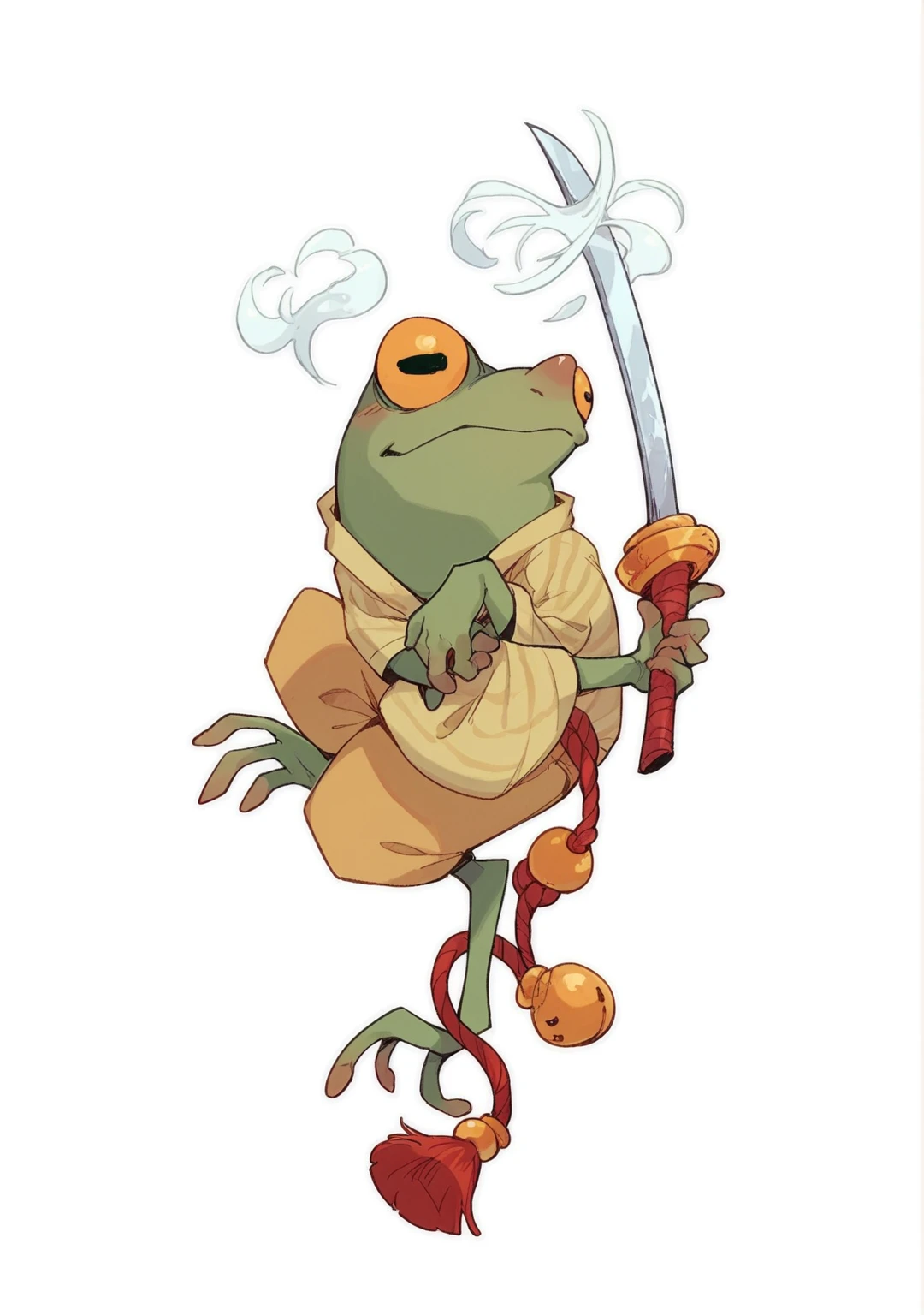 Grenouille,Rubis rouge ,