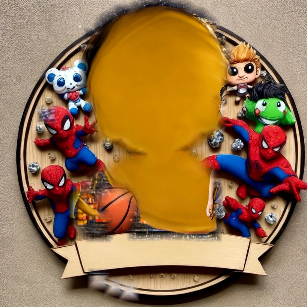 Ravi holding basketball with toys in the background