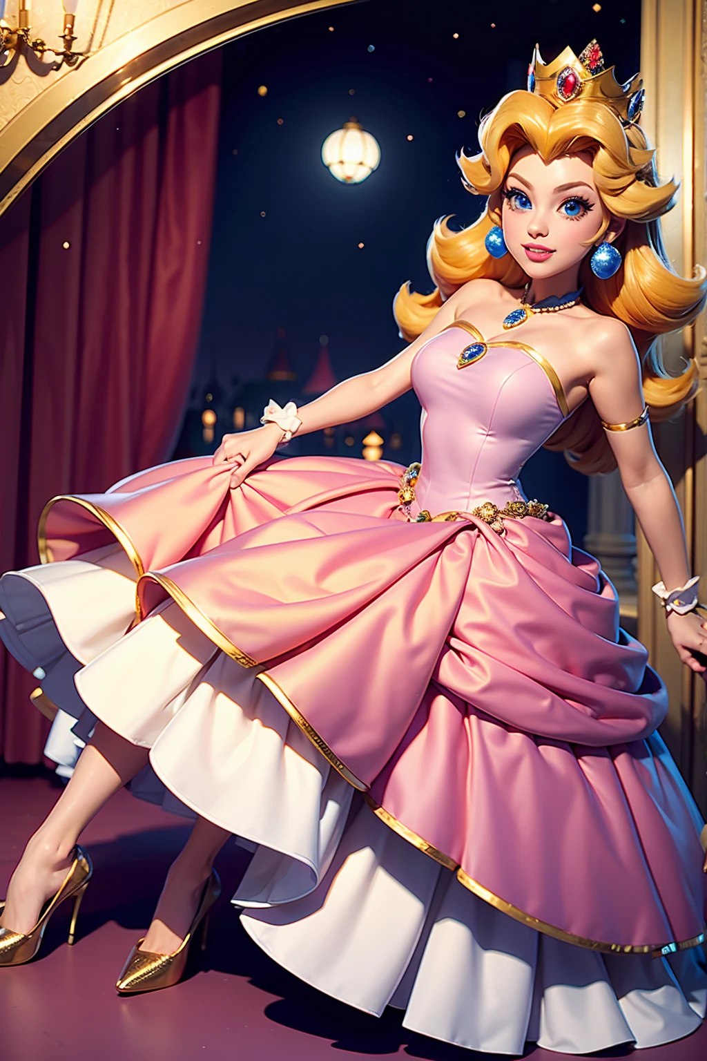 Princess Peach, princess peach dress,