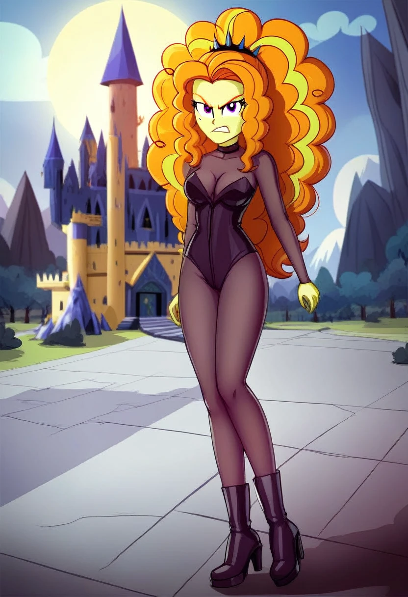 Eqg adagio angry bodystocking in the castle