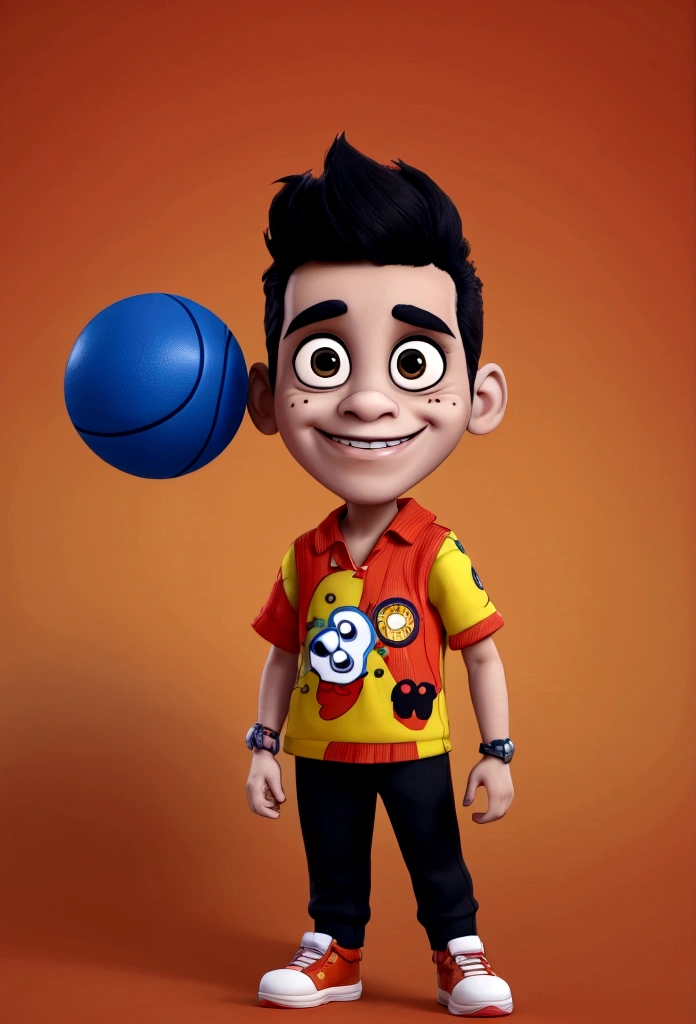 there is a photo of Ravi with a basketball and many other toys, cartoon artwork style, hand painted cartoon artwork style, in cartoon style, cute detailed art, highly detailed 8K โค๐ฅ ๐ฅ ๐ ๐ค ๐, 3d cartoon, anime 3 d art, cartoon artworkstyle, cartoon artwork, super detailed detail, Cute cartoon style, high quality fanart
