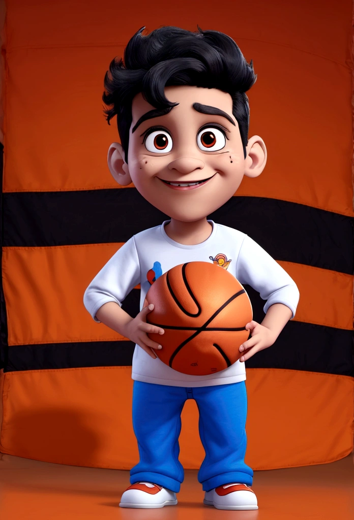 there is a photo of Ravi with a basketball and many other toys, cartoon artwork style, hand painted cartoon artwork style, in cartoon style, cute detailed art, highly detailed 8K ❤🔥 🔥 💀 🤖 🚀, 3d cartoon, anime 3 d art, cartoon artworkstyle, cartoon artwork, super detailed detail, Cute cartoon style, high quality fanart