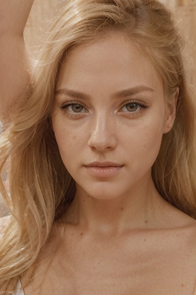 a beautiful blonde woman, sunset, beautiful golden blonde hair, detailed eyes, beautiful detailed lips, extremely detailed face, long eyelashes, beautiful detailed portrait, selfie dans le lit,(best quality,4k,8k,highres,masterpiece:1.2),ultra-detailed,(realistic,photorealistic,photo-realistic:1.37),HDR,studio lighting,ultra-fine painting,sharp focus,physically-based rendering,extreme detail description,professional,vivid colors,bokeh,portrait