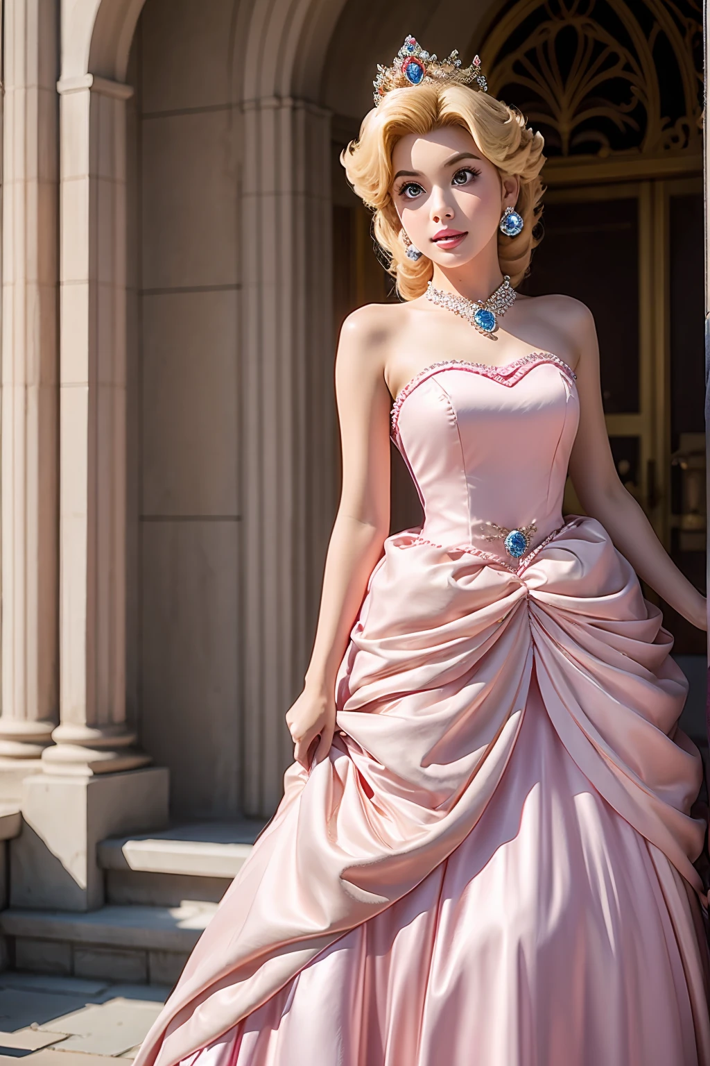 Princess Peach, princess peach dress,
