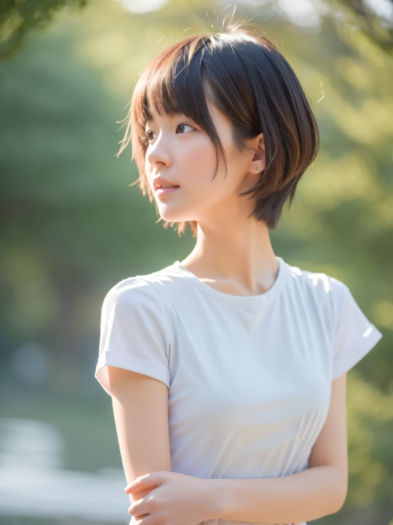 (best quality, masterpiece:1.1), (realistic:1.4), 1girl, short hair,