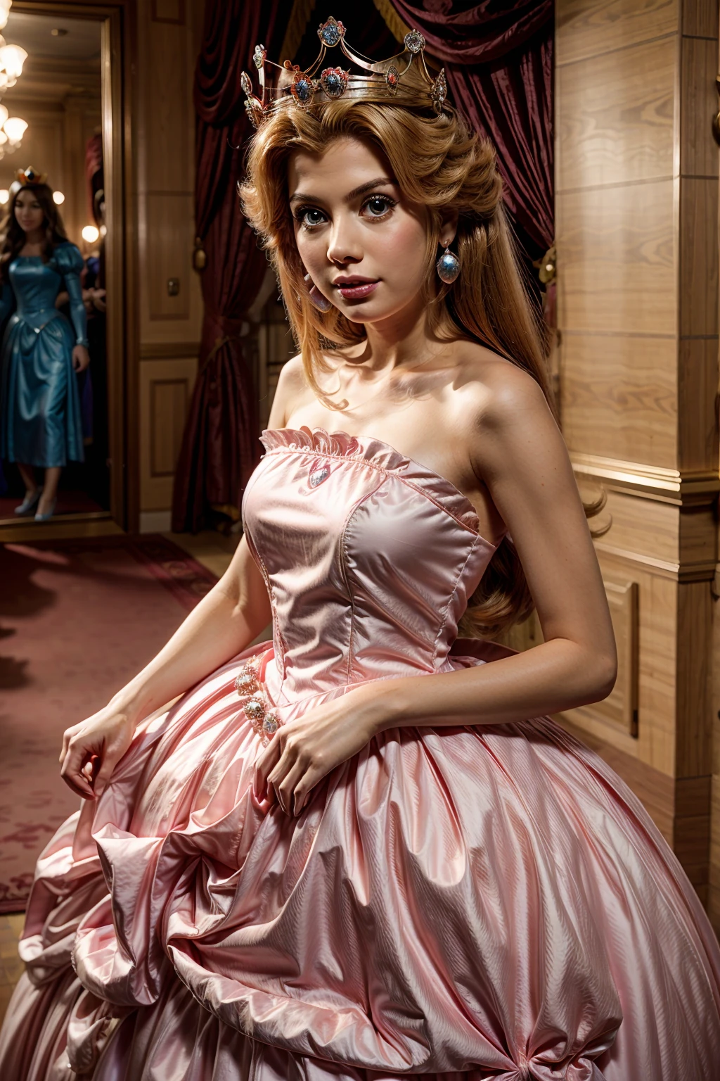 Princess Peach, princess peach dress,
