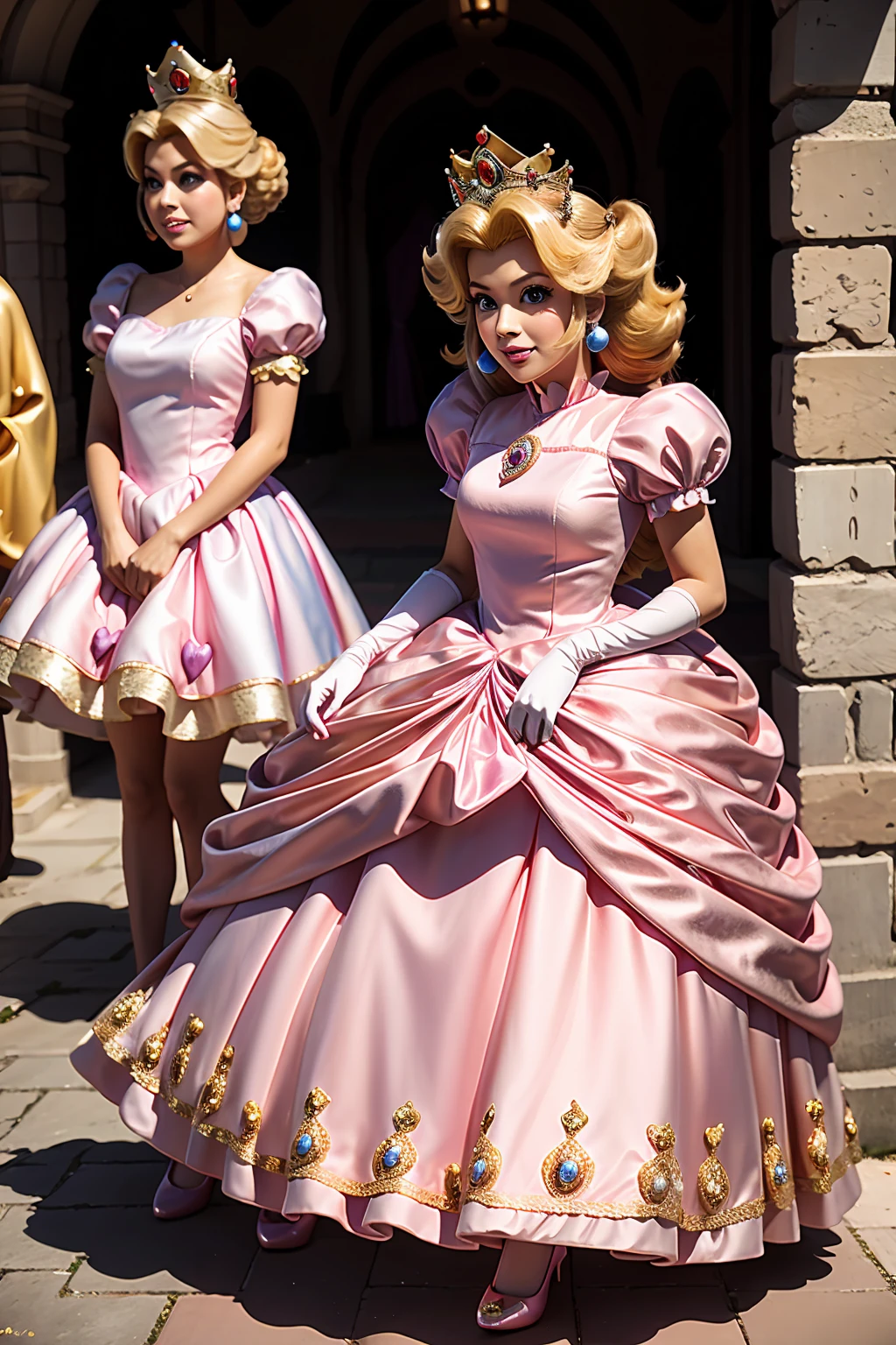 Princess Peach, princess peach dress,
