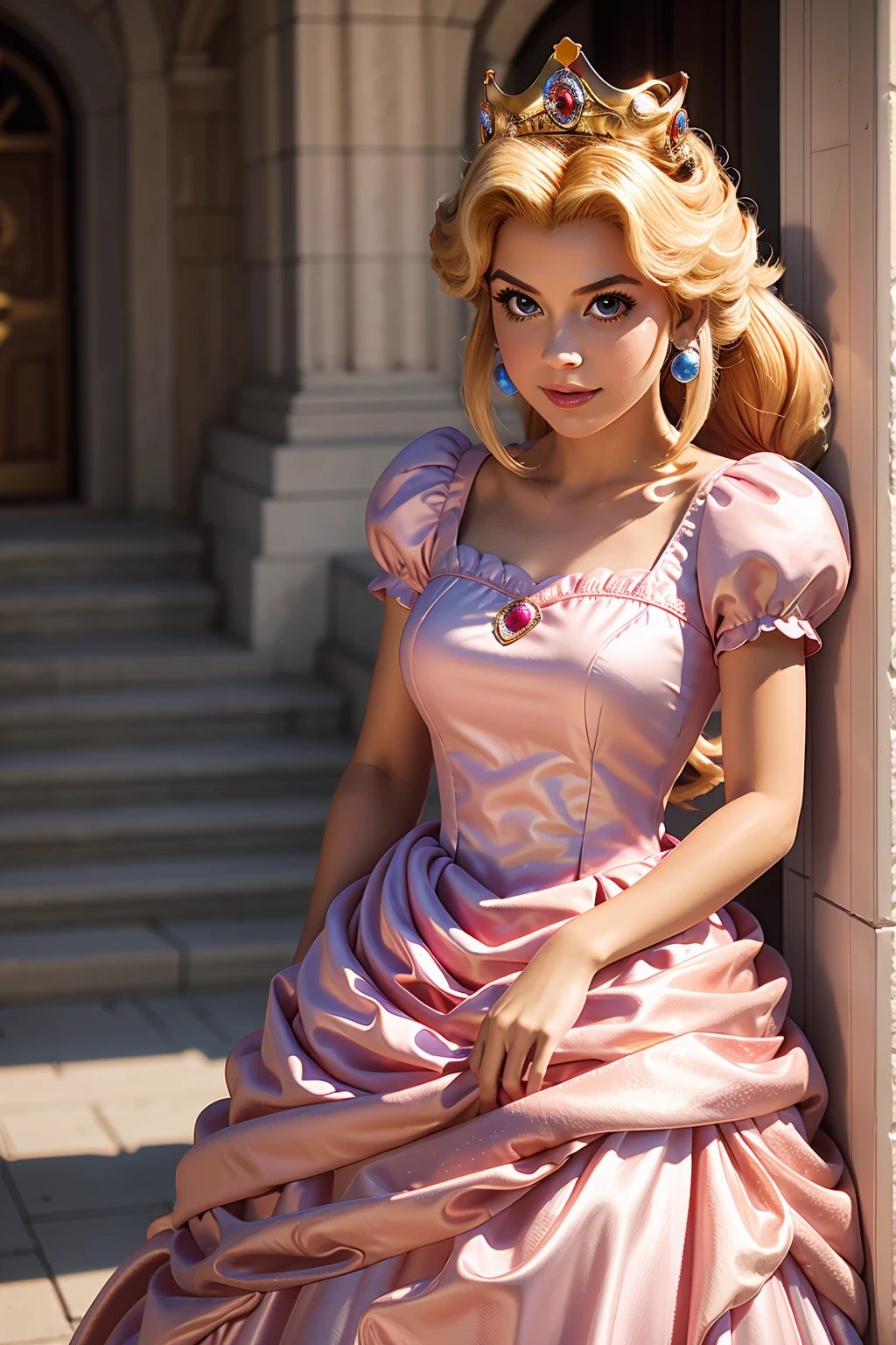 Princess Peach, princess peach dress,
