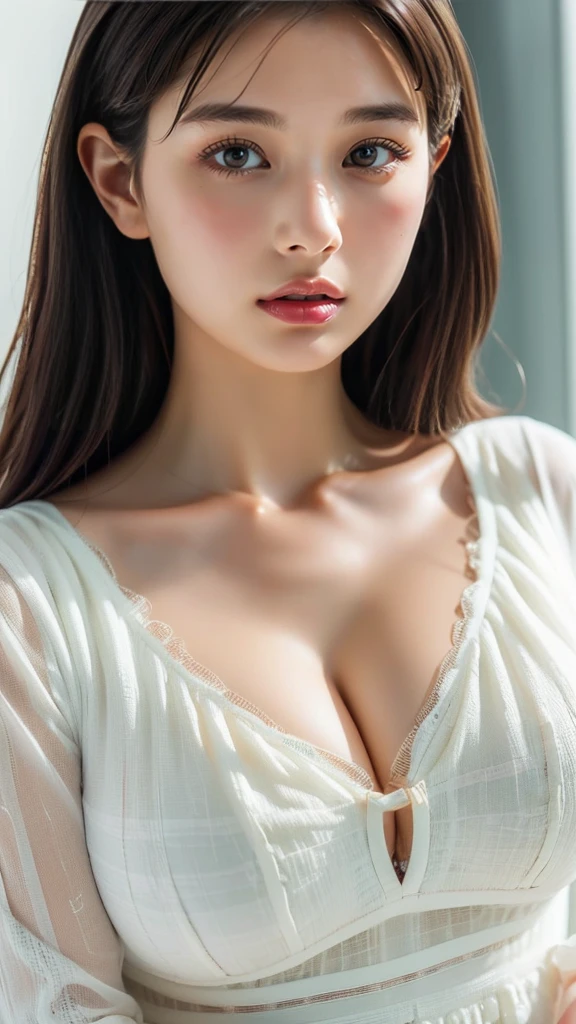 (random cute clothed:1.5),(Thin type:1.5),(large breasts),(random hairstyle),(Highest image quality, (8K), Ultra-realistic, Best Quality, High quality, High Definition, high quality texture, high detailing, Beautiful detailed, fine detailed, extremely details CG, Detailed texture, realistic representation of face, masterpiece, presence)