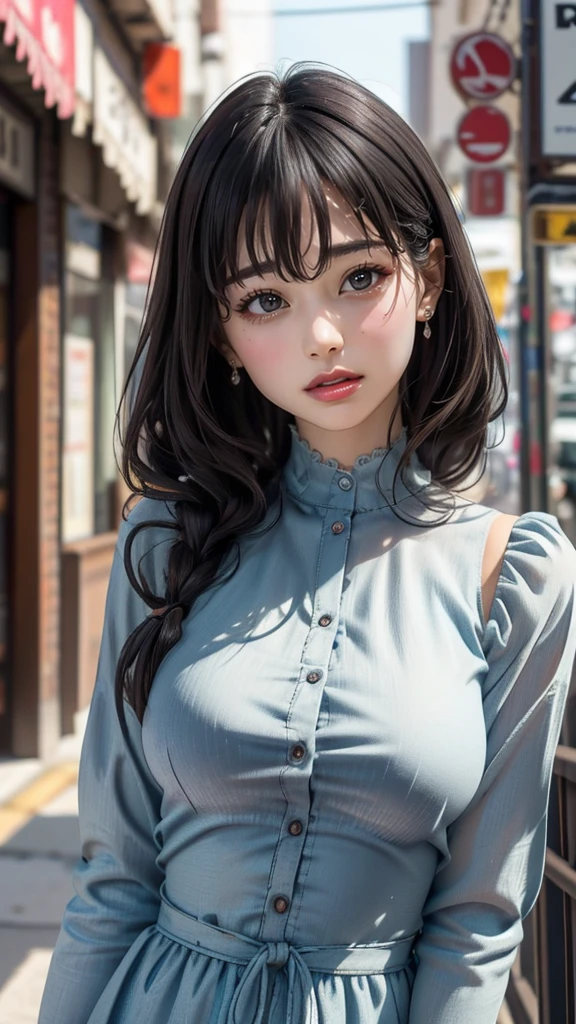 (random cute clothed:1.5),(Thin type:1.5),(large breasts),(random hairstyle),(Highest image quality, (8K), Ultra-realistic, Best Quality, High quality, High Definition, high quality texture, high detailing, Beautiful detailed, fine detailed, extremely details CG, Detailed texture, realistic representation of face, masterpiece, presence)