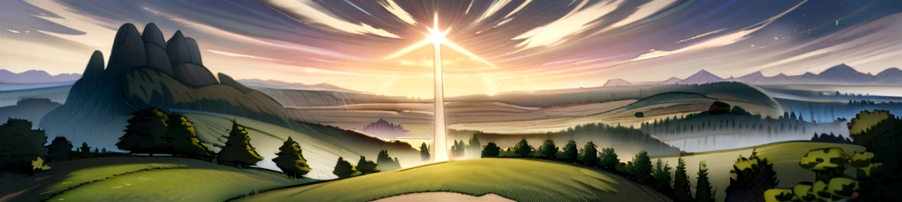 heaven of god crucifixion of christ beautiful landscape
