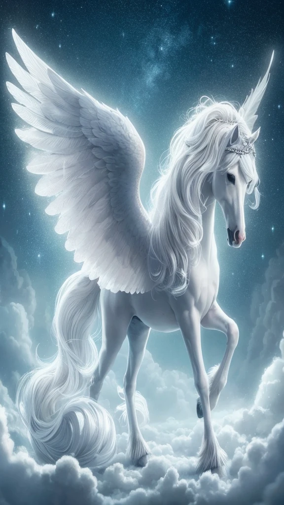 Wide spread wings, realistic and clear, on a pure white background