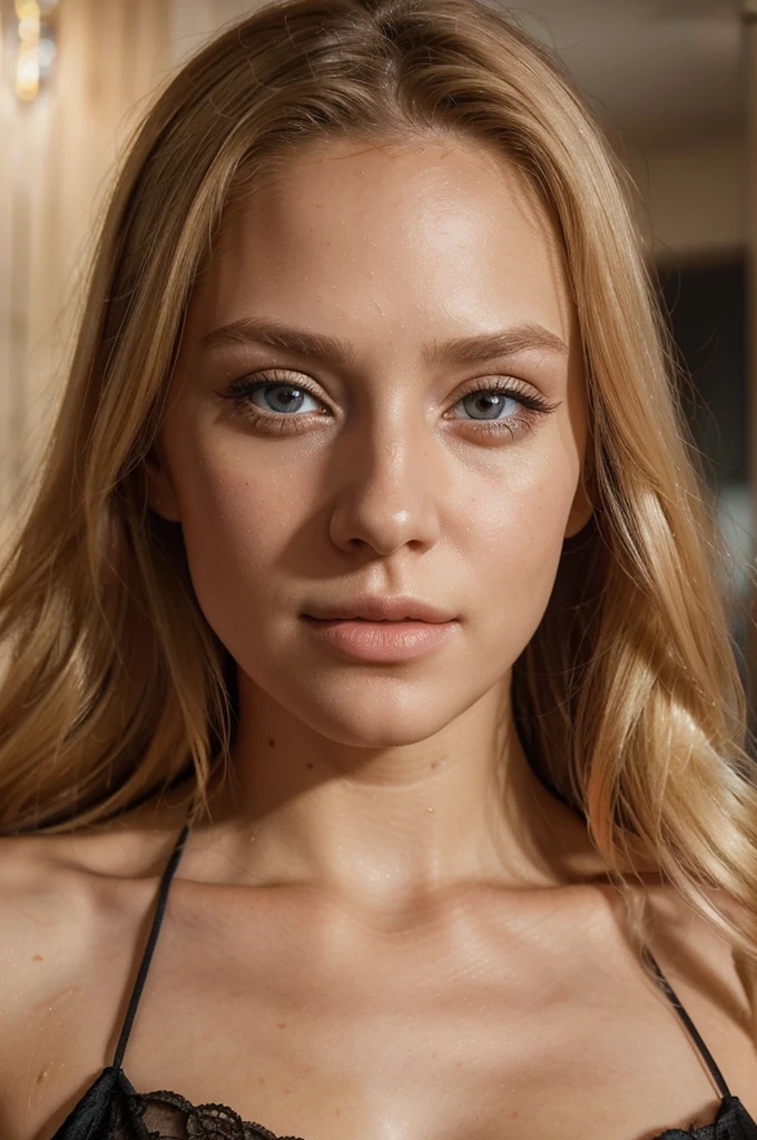 a beautiful blonde woman, sunset, beautiful golden blonde hair, detailed eyes, beautiful detailed lips, extremely detailed face, long eyelashes, beautiful detailed portrait, selfie, photo prise avec un appareil photo passeport,(best quality,4k,8k,highres,masterpiece:1.2),ultra-detailed,(realistic,photorealistic,photo-realistic:1.37),HDR,studio lighting,ultra-fine painting,sharp focus,physically-based rendering,extreme detail description,professional,vivid colors,bokeh,portrait