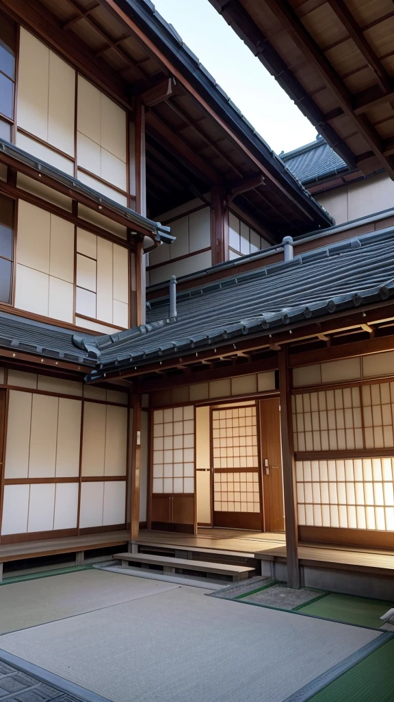 Make the image of a school with Japanese elements but modern.