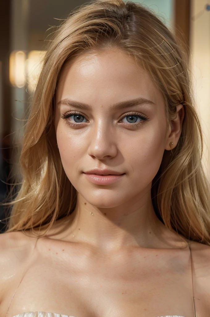 a beautiful blonde woman, sunset, beautiful golden blonde hair, detailed eyes, beautiful detailed lips, extremely detailed face, long eyelashes, beautiful detailed portrait, selfie, photo prise avec un appareil photo passeport,(best quality,4k,8k,highres,masterpiece:1.2),ultra-detailed,(realistic,photorealistic,photo-realistic:1.37),HDR,studio lighting,ultra-fine painting,sharp focus,physically-based rendering,extreme detail description,professional,vivid colors,bokeh