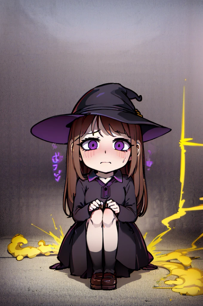 NSFW, (masterpiece, top quality, best quality, highly detailed:1.6), anatomically correct,(witch:2.5),(in the forest:2), (standing:2.5),(leaning forward, hands between legs:2), (Touching crotch, holding crotch:3), (rubbing knees together, pee running down legs:2.5), (((clutching crotch))), (full body), wide shot, long shot, strong facial expression, (sharp eye:1.2), (scowl:1.1), (embarrassed,blush:1.3), (steam:2.9), (Wet:1.1), (sweat:1.1), (trembling:2.3), (open mouth, wavy mouth:1.4),(drooling:0.3),(tears:3), (half open eyes:3.9), (one eye closed, Wink:2.1), (feeling weak:1.5), (bravery crying, sobbing:1.5), (shoot from front, looking at viewer:1.2), colorful, ((indoor)), (Ponytail, very long hair, Dark brown hair, Extra long hair:1.5), (Round Glasses:2.6), (woman trembling with climaxnation, piss, peeingf, A lot of pee, large breasts, (((pee )), (pee puddle), pee stain, peeing, blush, embarrassed, Are crying, Yellow pee, ((leaking pee)), Shaking one's shoulders, Breaking a sweat on forehead, Wetting self, puddle of pee, Pee at your feet, Pee spread on the floor, Pee stains, Dripping pee between my legs, Feet Wet from pee, Pee-covered feet, Pee at your feet, want to pee, about to pee, Full bladder, Pee-soaked shoes, Pee-soaked ankle socks, The limit of holding in pee, A big pee, Pleasant pee, a big puddle of urine at my feet, can't stand it and urinate, can't stand peeing, Non-stop peeing, Unstoppable peeing, panty Wet with pee, canke it to the toilet in time and I pee, A pleasant feeling of urination after holding it in to the limit, Pee-soaked thighs,Pee-soaked hands, natural makeup,