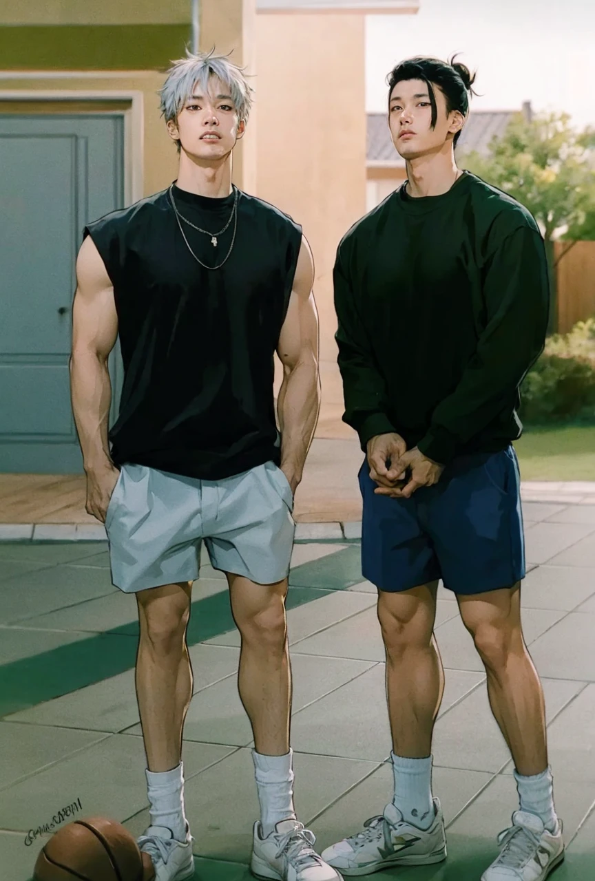 Satoru gojo ,suguru geto, 2 boys