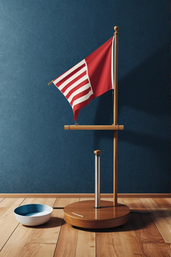 Flag with a scale