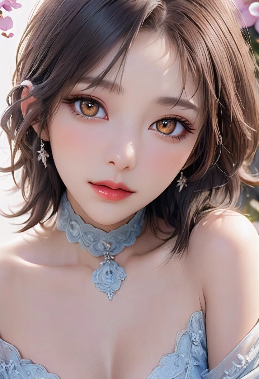 (masterpiece, Highest quality:1.2), One girl, alone,bony body、15 years old、Earrings、Stone Age