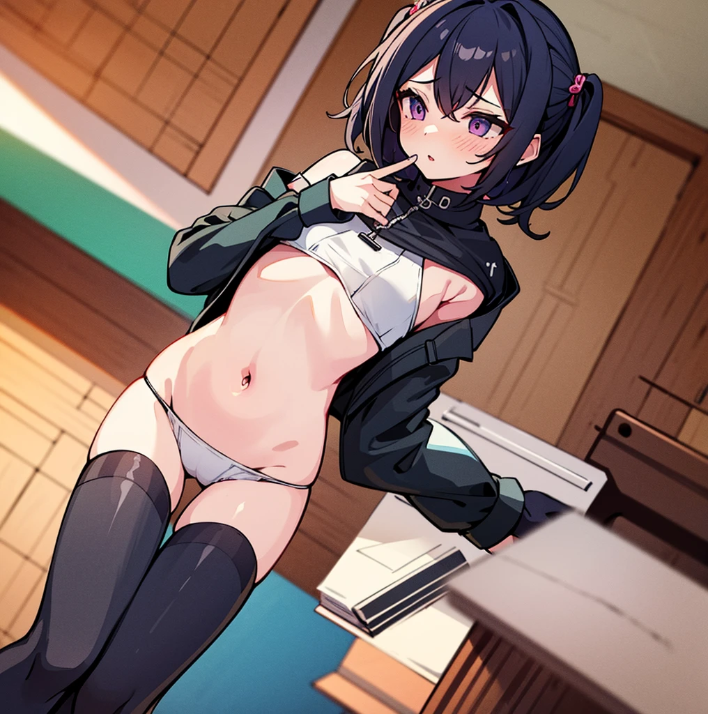 Girls blackmailed by peverted leak pictures lewd sexy embarrassing navel flat chest tight panties on her phone