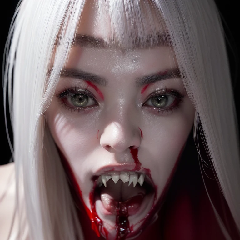 不気味な顔をしたアラビアのwoman, White hair and a bloody mouth, Indie Video Game Horror, Horror game graphics, Horror Video Games, Stills from an animated horror movie, [ Horror game ], Jump scares, Horror game, Zombies with white eyes, Face of fear, Jump scares, Glowing eyes and mouth, Very detailedなホラー, scary pose、(Highest quality, masterpiece, Very detailed, Ultra-high resolution, Realistic, RAW Photos, Absurd, Absolute Resolution:1.4),(Highest quality color photo of a mysterious beautiful woman in bodysuit  , Haute couture fashion shoot, Advertising photo for a luxury lingerie brand, Midrange Shots:1.3),(that&#39;It&#39;s a very detailed and beautiful piece:1.2),Breaking the French luxury lingerie brand, woman, And confidence, The brake design is bold, Sensual, Romantic and, Shiny materialのボディスーツ, Shiny material,  World Rankings&#39;the best,  y Lingerie, Elegant and sophisticated fashion, Break Woman is a 28-year-old ballet dancer.... , Worldwide supermodel ,She is the epitome of beauty and charm..,  Sensual and seductive, Asian Beauty,(Her hair flows gracefully., Perfectly complements your look、Sophisticated and elegant makeup:1.2) Black Hair, Detailed face, View your audience, fine grain, black eye, Glossy Lips ,(smile),Split, (Beautiful long legs , Muscular:1.1),(Beautiful appearance,  Cam2), Lean Physics, Breaking one&#39;s graceful pose, Glamorous fashion pose, (sunlight, Soft Front Light, professional lightning:1.3) , A soft and mysterious look, very saturated, 