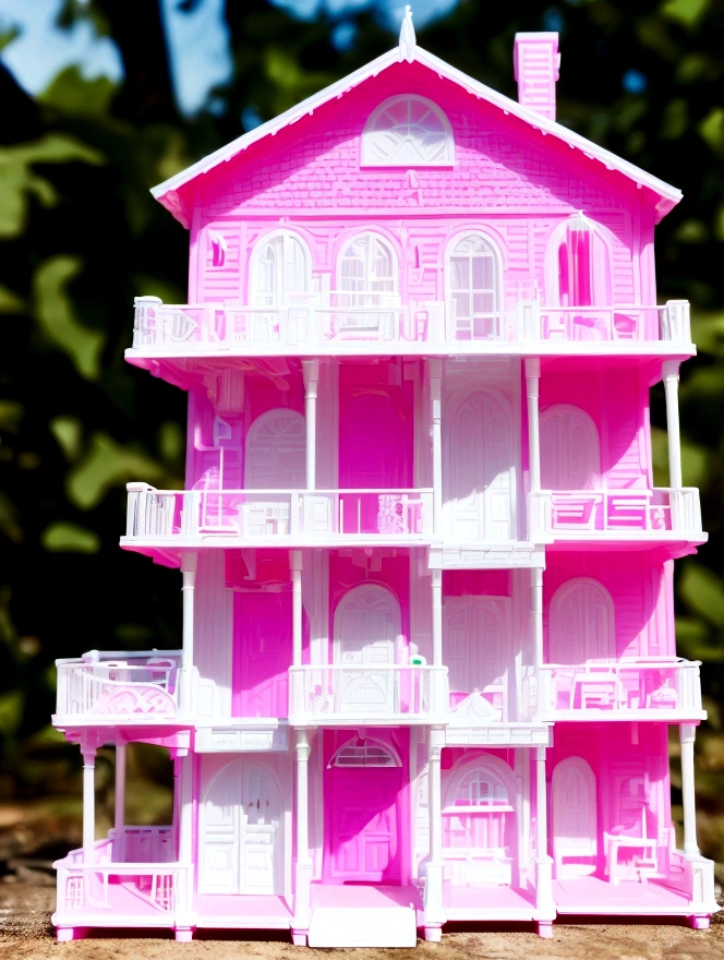 Make me what Barbie's house would look like in real life