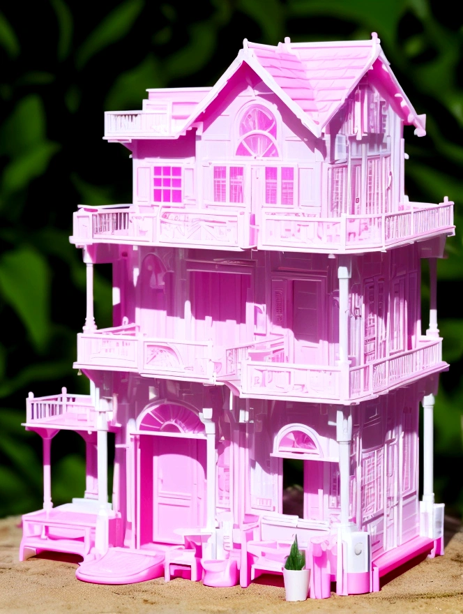 Make me what Barbie&#39;s house would look like in real life