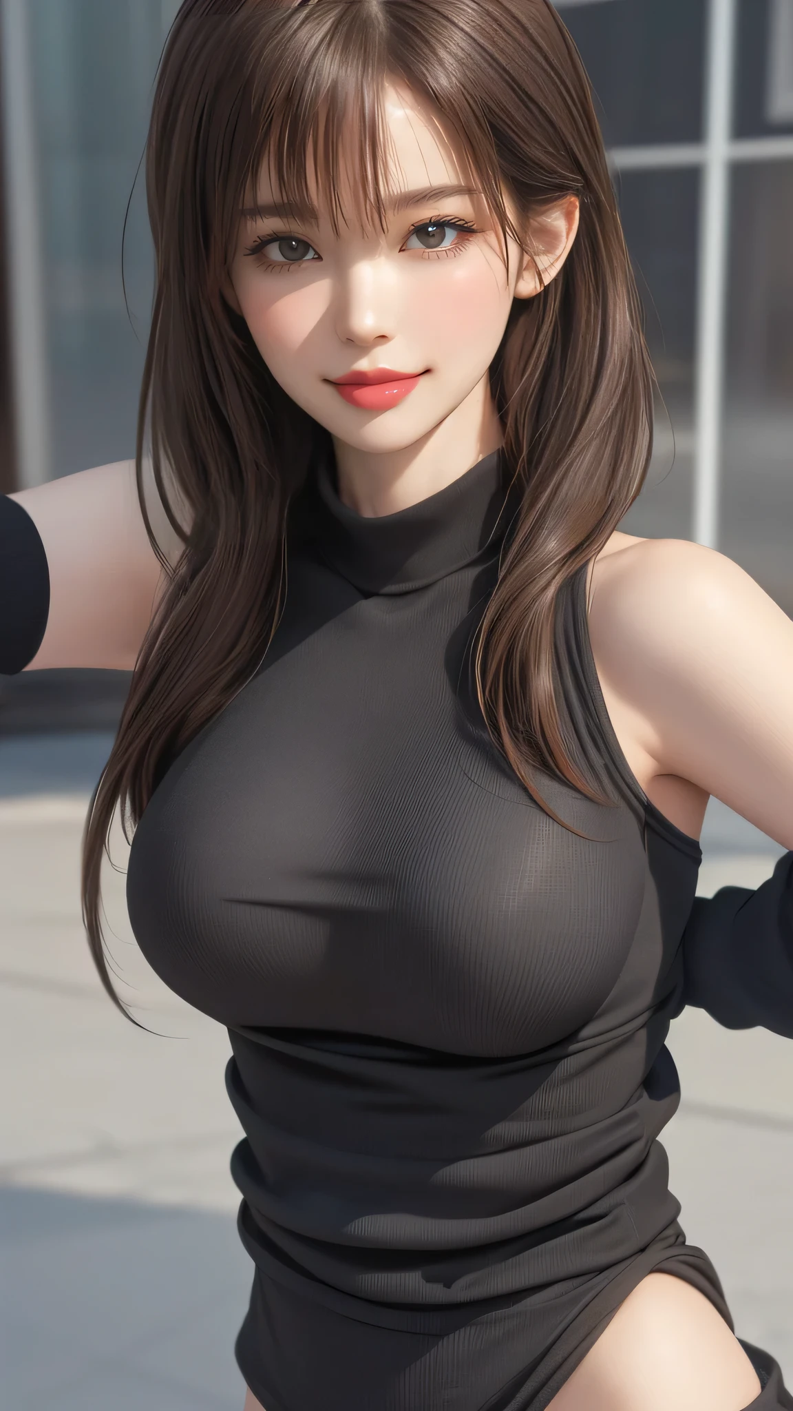 (random boyish fashion),(random cute pose),(random hairstyle),(Thin type),(large breasts:1.5),(Highest image quality, (8K), Ultra-realistic, Best Quality, High quality, High Definition, high quality texture, high detailing, Beautiful detailed, fine detailed, extremely details CG, Detailed texture, realistic representation of face, masterpiece, presence)