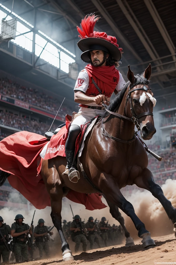 Flamengo mascon going to war