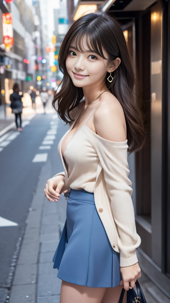 Highest quality、8k wallpaper、Reality:1.4、Cinema Lighting、View your viewers、background:urban office district(Outdoor)、1 beautiful girl、Japanese Idol、30 years old、Beautifully detailed eyes、Detailed face、Beautiful Skin、Slender、Slim waist、Thin legs、Red lipstick、Fancy hairstyle:1.5、The sunlight hits her hair and it shines golden、Profession:secretary、smile:1.2、Big Tits