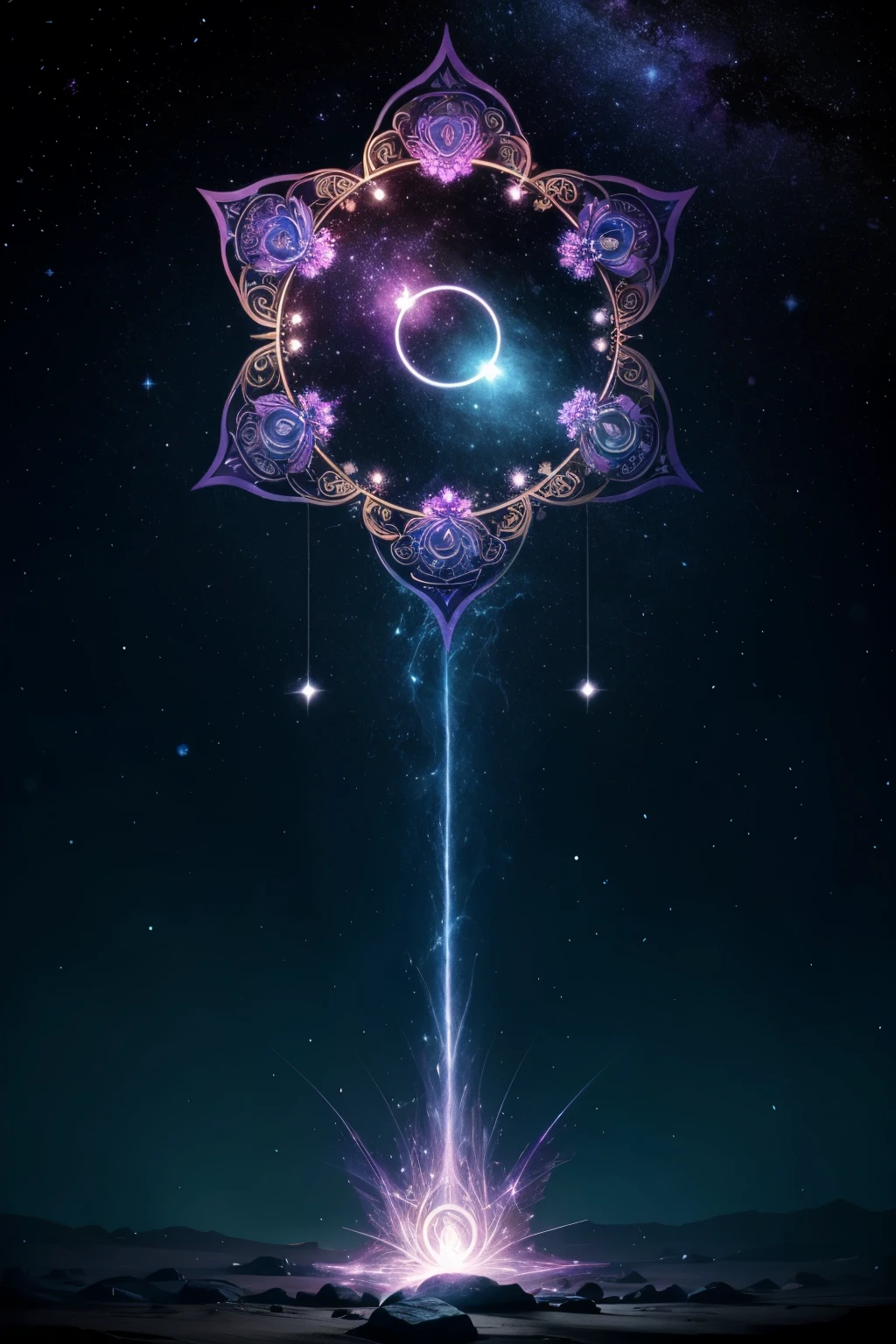 Galactic Background: Use a background that represents a stylized galaxy, com tons de azul escuro, purple and sparkling stars. This creates a cosmic setting that suggests spiritual expansion and connection..
Shamanic Symbols: Incorporate shamanic symbols like drums, mandalas, or feathers, arranged in a subtle way and integrated into the design.
natural elements: Add natural elements like leaves, flowers or stones, symbolizing the connection with the earth and nature.
Serena typography: Choose a smooth and elegant typography for the name "Caibalion Soul Sanctuary", with lyrics that flow harmoniously.
Tranquil Color Palette: Use a soft, relaxing color palette, como azul claro, soft green, violet and white, to convey peace and serenity.
Light Details: Add soft light or glow effects to enhance feelings of calm and spiritual well-being.
visual example:
Imagine a profile image where the name "Caibalion Soul Sanctuary" is centered on smooth, fluid typography, superimposed on a galactic background with dark blue and purple tones. Ao redor do nome, there are subtle shamanic symbols and natural elements, like leaves and little stars. The color palette is calm and relaxing, and there is a faint glow of light emanating from the center of the image, creating an aura of serenity and spirituality.