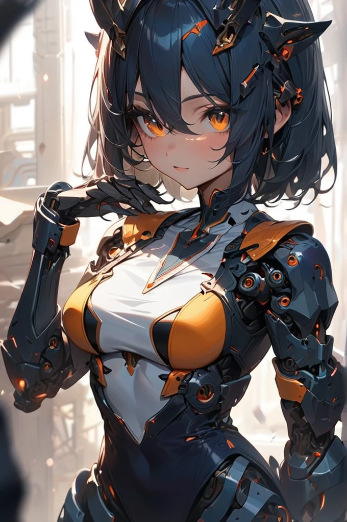 ((Best quality)), ((masterpiece)), (detailed), robo girl