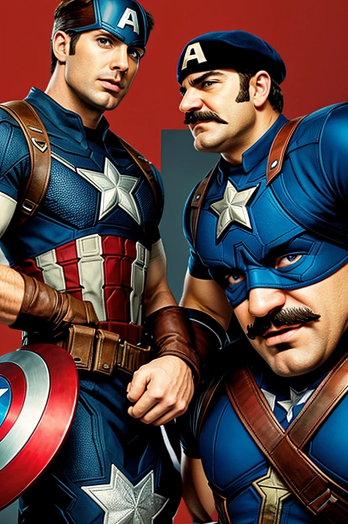 Captain America and Wario 