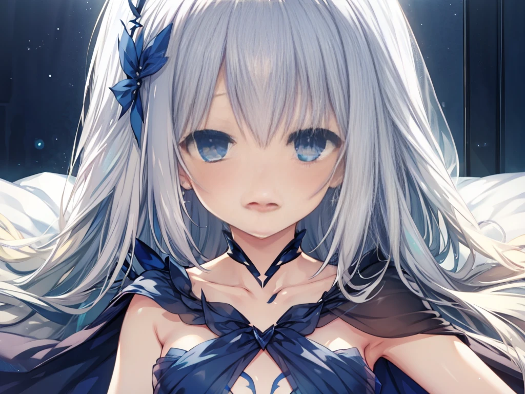 drk1,Lying down,bed,Blushing,View your viewers,Open Mouth Smile,Face close up