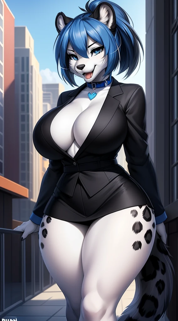 ((((sfw)))), uploaded the e621, beautiful and detailed,woman (((female))) ((anthro)) Black Snow leopard, Ross Tran, by ruan jia, by zaush, by foxovh, lighting cinematic, seductor, Black Snow leopard, thighighs, (giant chest), full body view, (anthro, fluffy fur, character focus:1.1), 1girl, anthro dog girl, body fur, solo, giant breasts, (thick thighs:1.3), curvy, focus on giant , big ass sexy ass sexy invitation, (heart-shaped pupils), sexy, seductive, fall in love girl, nice, cute, naughty face, bedthrom, big aureola sahow , show , Black hair with blue highlights. night looking the raiin . mini_short inside butt highschool girl, semi-butonned uniform niform, with his shirt soaked from front show giant (barely_visible_booba) big_, visibile saliva offering the breasts and sex partial clothes (She is standing) ((She is showing her sensuality) ( blue collar.) hottest hot 1st position for sexy blue eyes confortable naughy face anime-style cartoon-style with blue hair and wearing teacher clothes, digital drawing and colorful city in the background, sexual expression.)mini skirt (black_clothes)