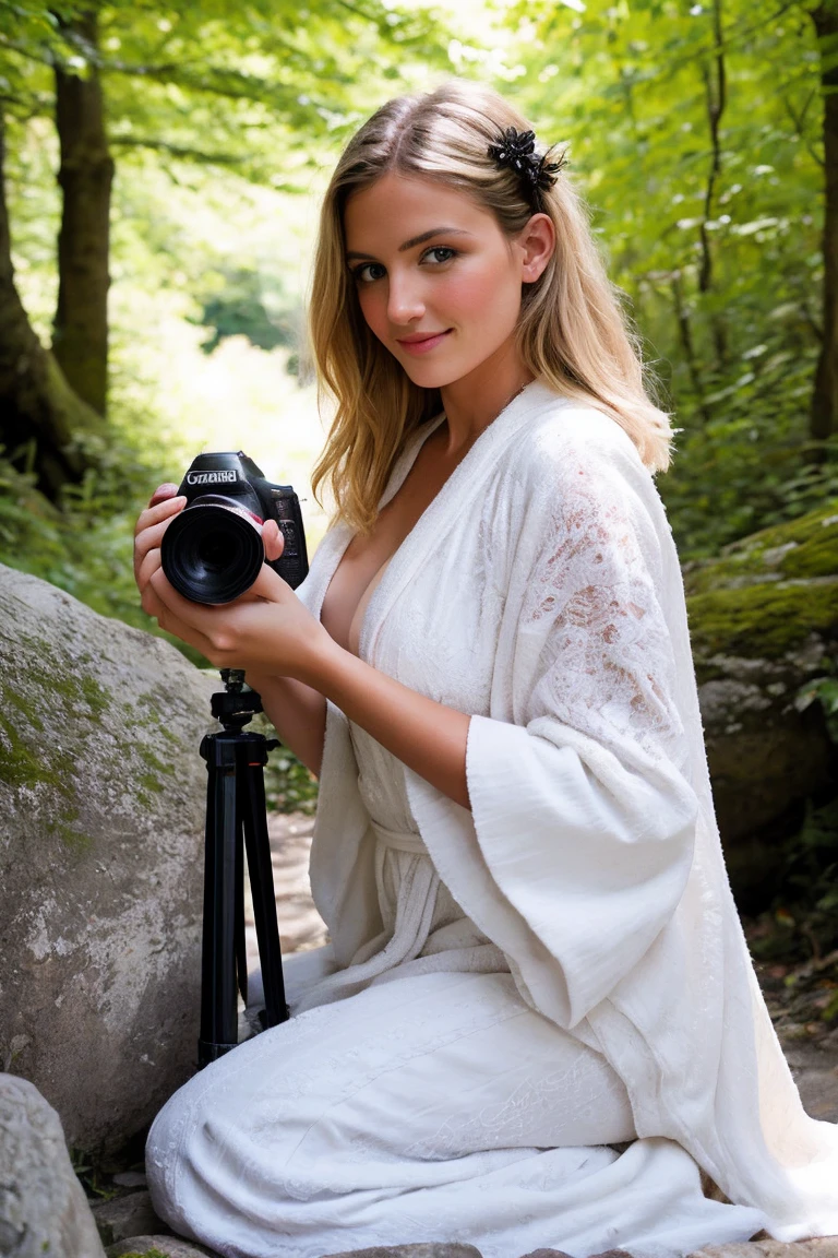 8k euh, haute qualité , Photo brute, photographe professionnel , photo prise avec un Canon EOS 5D , belle femme blonde ,robe